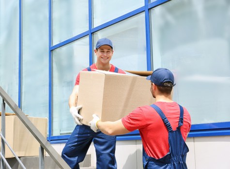 Local moving van for furniture transport in South Ruislip