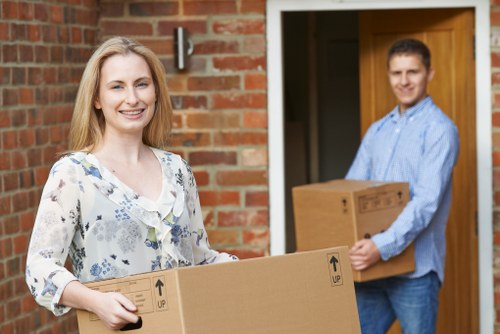 House movers supporting a local home move in South Ruislip