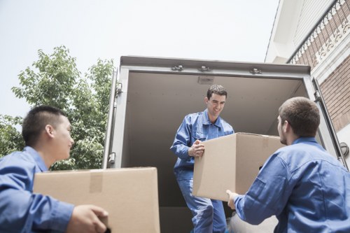 Man and van vehicle ready for a local move in South Ruislip