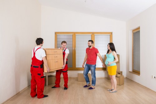 Local van move near South Ruislip homes and busy streets
