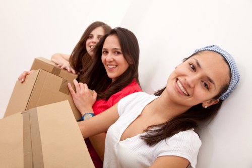 Careful loading of household furniture for a move in South Ruislip