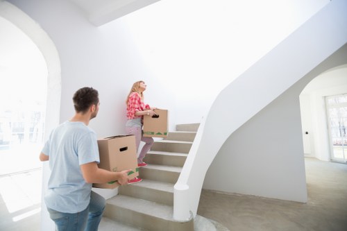 Careful loading of household furniture for a South Ruislip removal service