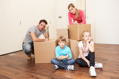 Careful loading of furniture and boxes for a South Ruislip move