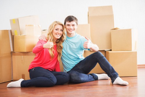 Packing and loading support for a South Ruislip move